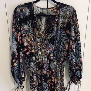 ASOS sheer floral maxi dress